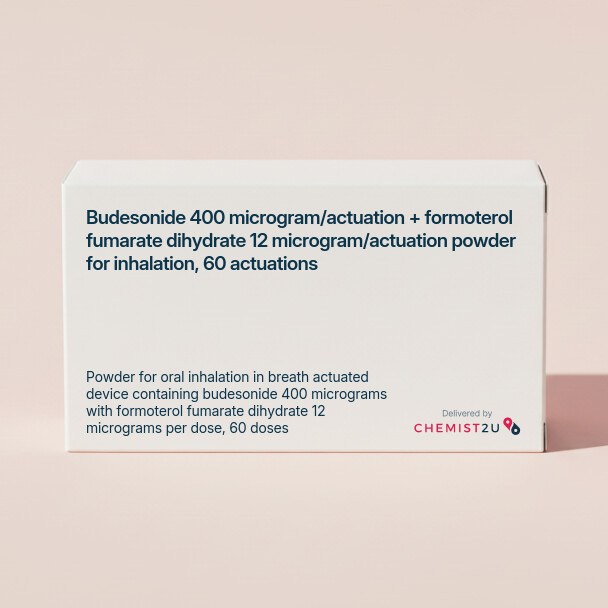 White plastic cylindrical medication container with Chemist2U logo.