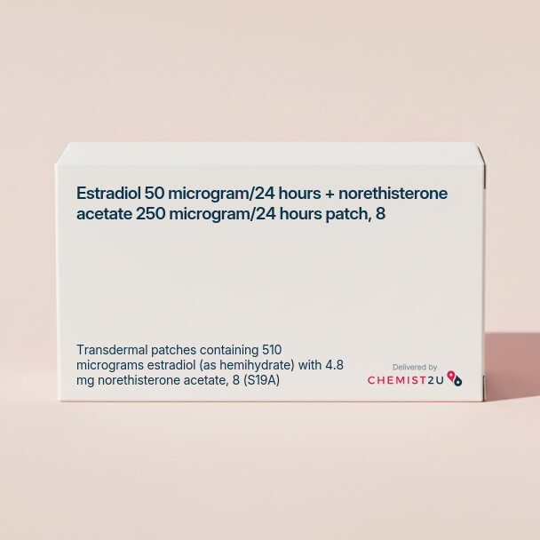 White plastic cylindrical medication container with Chemist2U logo.