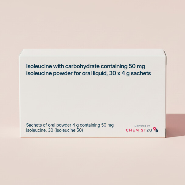 White plastic cylindrical medication container with Chemist2U logo.