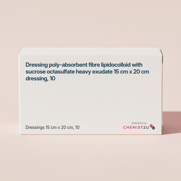 White plastic cylindrical medication container with Chemist2U logo.