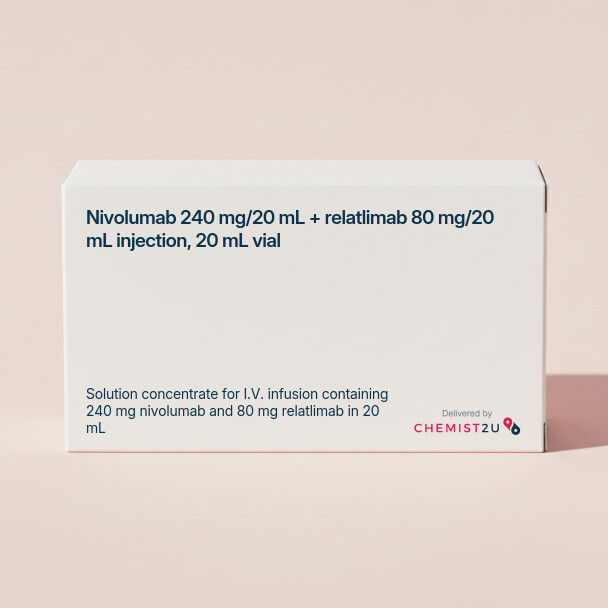 White plastic cylindrical medication container with Chemist2U logo.