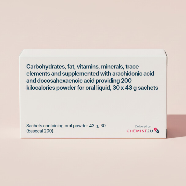 White plastic cylindrical medication container with Chemist2U logo.