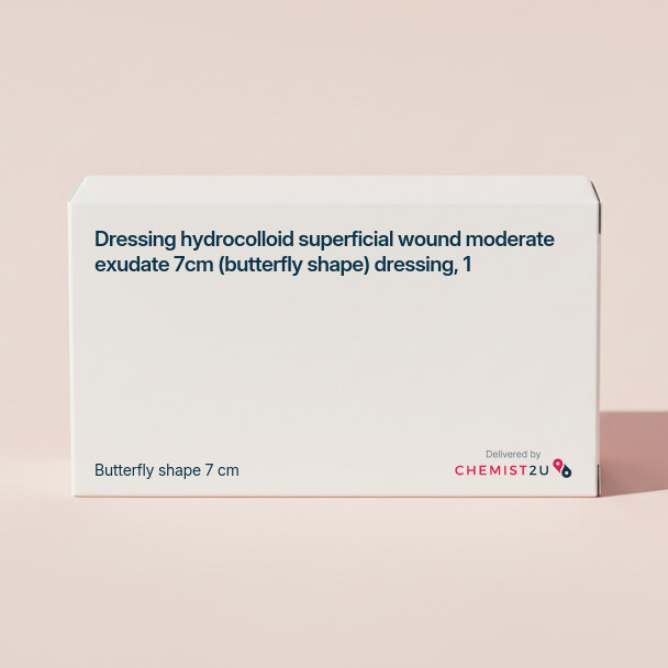 White plastic cylindrical medication container with Chemist2U logo.