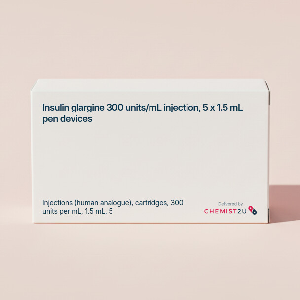 White plastic cylindrical medication container with Chemist2U logo.