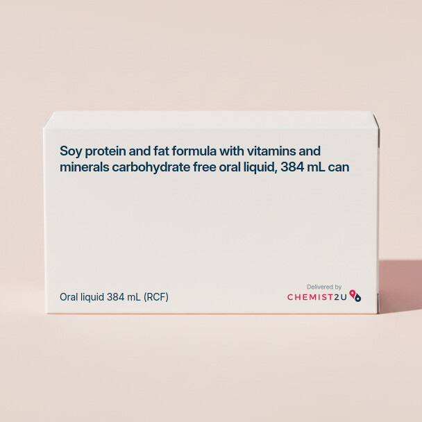 White plastic cylindrical medication container with Chemist2U logo.