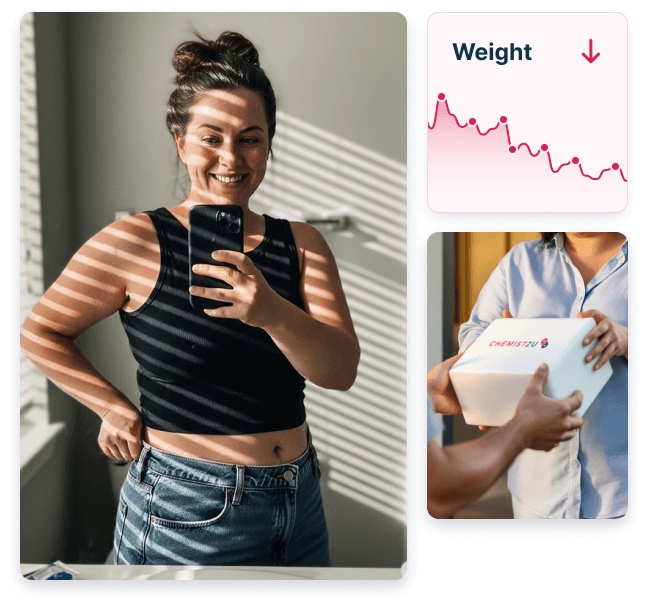 Confident female on Chemist2u weight loss program