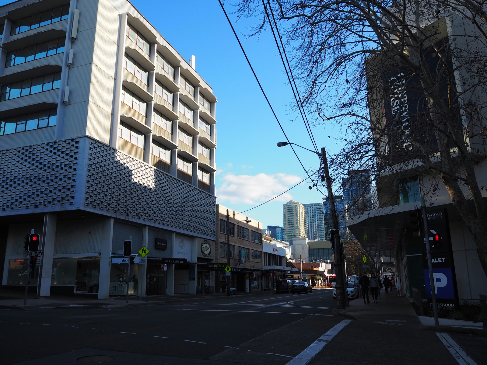 Victoria Avenue in Chatswood with Chatswood Chase in view, Lower North Shore Sydney
