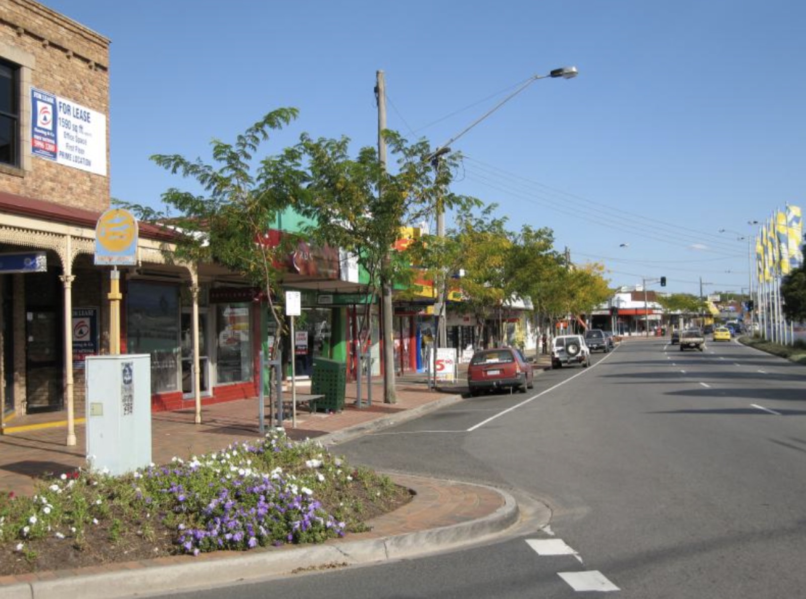 High Street Cranbourne town centre with heritage shopfronts