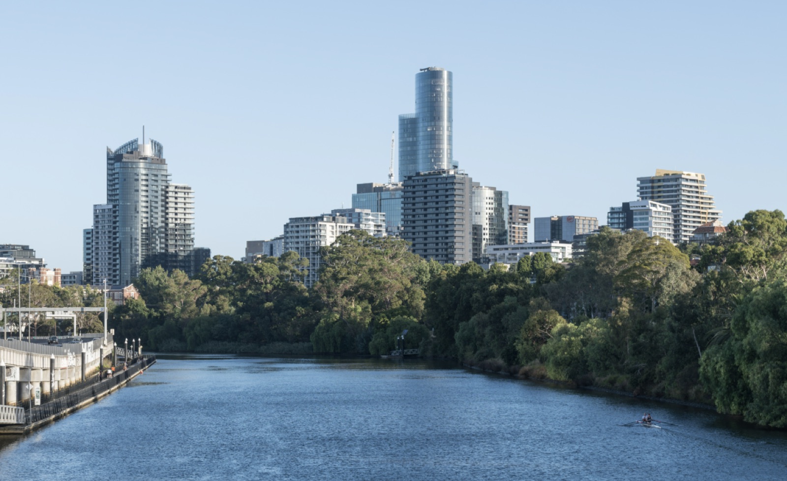 South Yarra skyline over the Yarra River