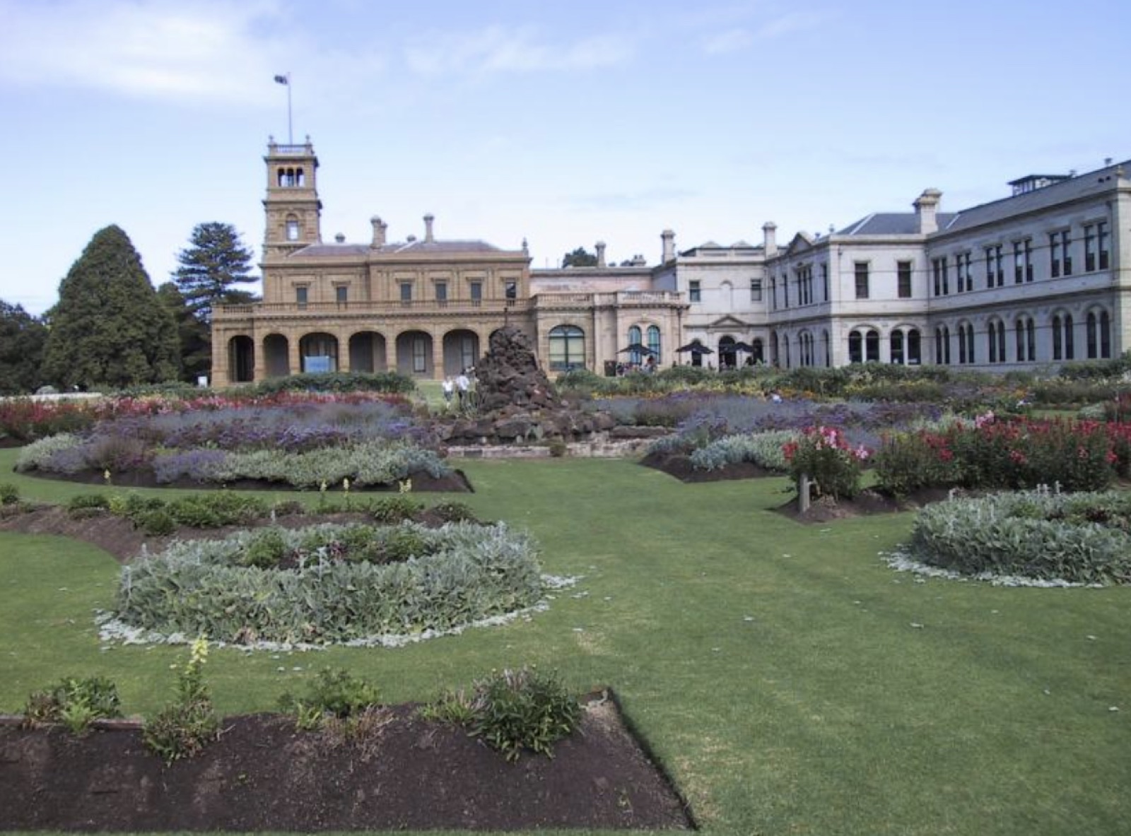 Werribee Park Mansion and formal gardens
